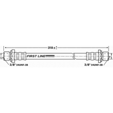 FBH6865 FIRST LINE Тормозной шланг