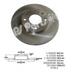 IBT-1493 IPS Parts Тормозной диск