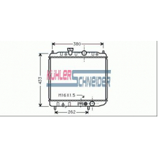 0504801 KUHLER SCHNEIDER Радиатор, охлаждение двигател