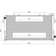 350213863000 MAGNETI MARELLI Радиатор, охлаждение двигател