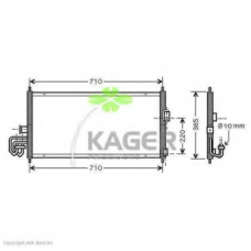 94-5091 KAGER Конденсатор, кондиционер