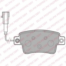 LP2231 DELPHI Комплект тормозных колодок, дисковый тормоз