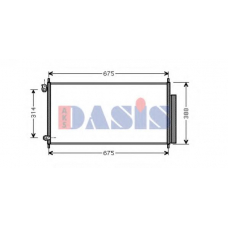 512028N AKS DASIS Конденсатор, кондиционер