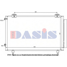 212043N AKS DASIS Конденсатор, кондиционер