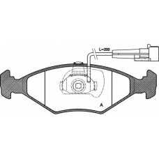 BPA0281.32 OPEN PARTS Комплект тормозных колодок, дисковый тормоз