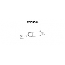 RN55584 VENEPORTE Глушитель выхлопных газов конечный