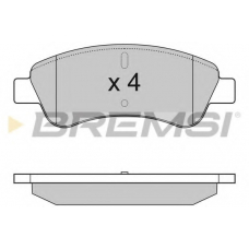 BP2928 BREMSI Комплект тормозных колодок, дисковый тормоз