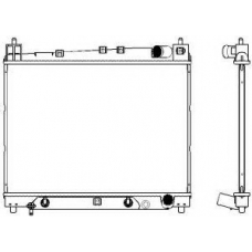 3461-1011 SAKURA  Automotive Радиатор, охлаждение двигателя