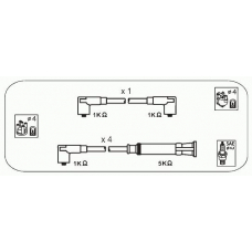 HR1 JANMOR Комплект проводов зажигания