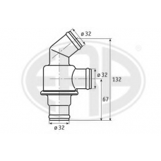 350253 ERA Термостат, охлаждающая жидкость