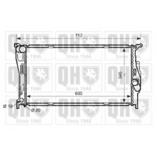 QER2555 QUINTON HAZELL Радиатор, охлаждение двигателя