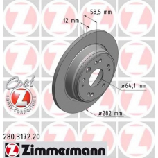 280.3172.20 ZIMMERMANN Тормозной диск