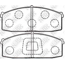 PN2013 NiBK Комплект тормозных колодок, дисковый тормоз