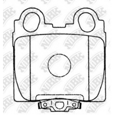 PN1421 NiBK Комплект тормозных колодок, дисковый тормоз