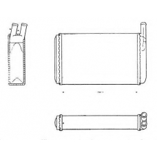 58614 NRF Теплообменник, отопление салона