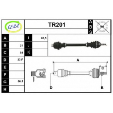 TR201 SERA Приводной вал