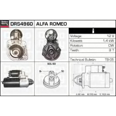 DRS4960 DELCO REMY Стартер