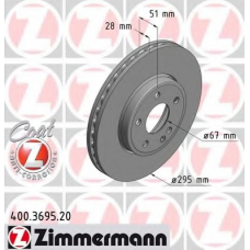 400.3695.20 ZIMMERMANN Тормозной диск