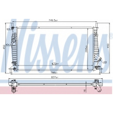 69480 NISSENS Радиатор, охлаждение двигателя