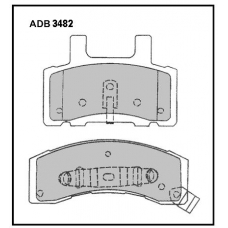 ADB3482 Allied Nippon Тормозные колодки