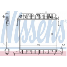 63040 NISSENS Радиатор, охлаждение двигателя