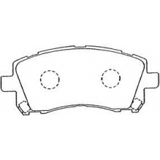 F1N013 AISIN Комплект тормозных колодок, дисковый тормоз