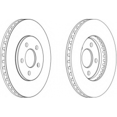DDF1407-1 FERODO Тормозной диск