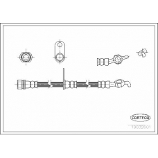 19032601 CORTECO Тормозной шланг