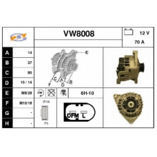 VW8008 SNRA Генератор