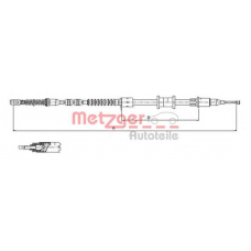 11.5923 METZGER Трос, стояночная тормозная система