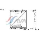 MEA2193 AVA Радиатор, охлаждение двигателя