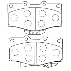 PN-1351 JNBK Колодки тормозные