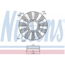 85664 NISSENS Вентилятор, охлаждение двигателя