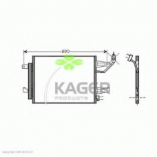 94-5926 KAGER Конденсатор, кондиционер