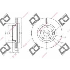 BD1427 DJ PARTS Тормозной диск