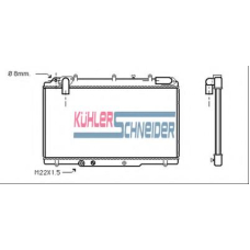 0914301 KUHLER SCHNEIDER Радиатор, охлаждение двигател