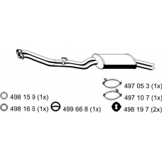 273275 ERNST Глушитель выхлопных газов конечный
