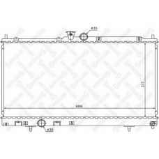 10-25968-SX STELLOX Радиатор, охлаждение двигателя