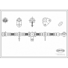 19030518 CORTECO Тормозной шланг