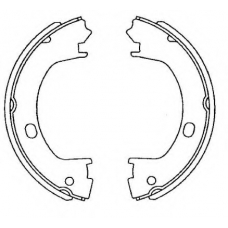 8DA 355 050-831 HELLA Комплект тормозных колодок, стояночная тормозная с