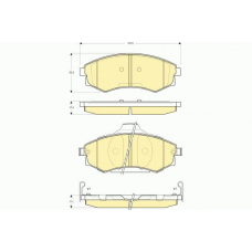 6132839 GIRLING Комплект тормозных колодок, дисковый тормоз