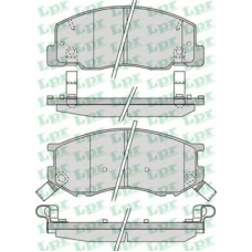 05P1021 LPR Комплект тормозных колодок, дисковый тормоз