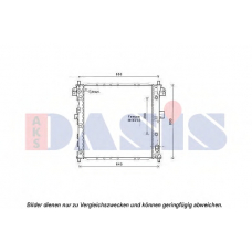 510122N AKS DASIS Радиатор, охлаждение двигателя