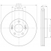 MDC2043 MINTEX Тормозной диск