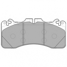 LP2760 DELPHI Комплект тормозных колодок, дисковый тормоз