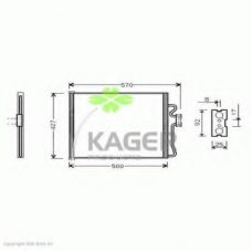 94-5047 KAGER Конденсатор, кондиционер