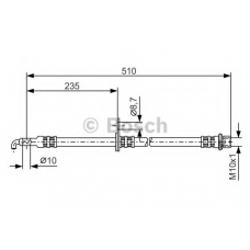 1 987 476 355 BOSCH Тормозной шланг