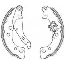 BSA2061.00 OPEN PARTS Комплект тормозных колодок