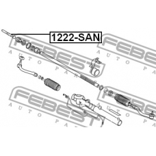 1222-SAN FEBEST Осевой шарнир, рулевая тяга