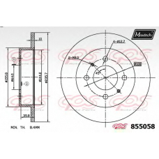 855058.6060 MAXTECH Тормозной диск